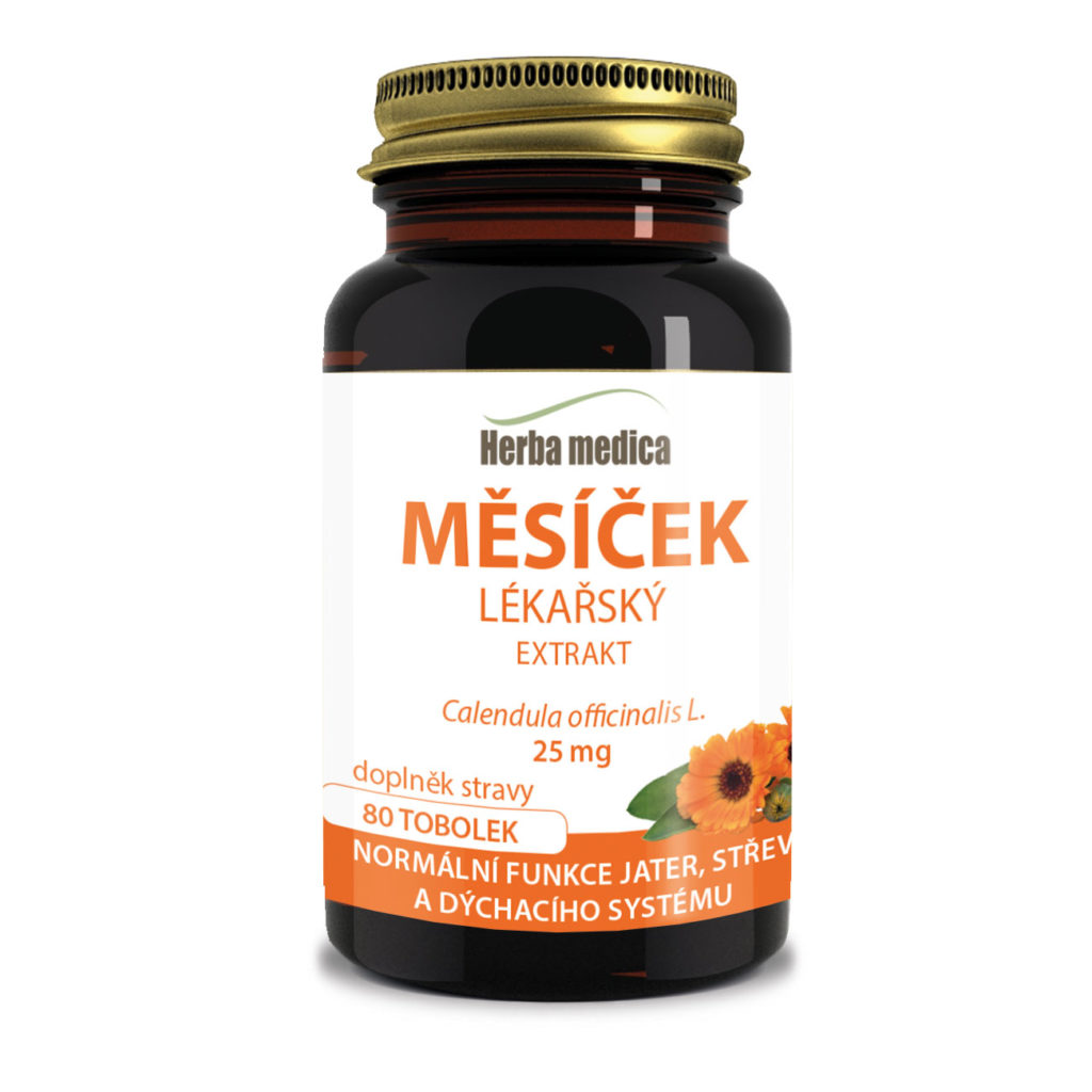 měsíček lékařský, calendula officinalis extrakt herba medica